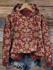 Sophie | Women's Cozy Oversized Knit Nordic Hoodie Sweatshirt
