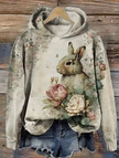 Audrey | Women's Cozy Oversized Knit Nordic Hoodie Sweatshirt