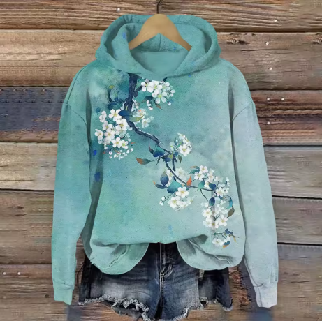 Tessa | Women's Classic Oversized Knit Nordic Hoodie Sweatshirt