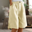 FJØRNA women's lightweight summer shorts with elastic waist and breathable fabric, perfect for casual warm-weather wear.