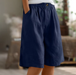FJØRNA women's lightweight summer shorts with elastic waist and breathable fabric, ideal for casual warm-weather wear.