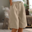 FJØRNA women's lightweight summer shorts with elastic waistband and breathable fabric, ideal for warm weather and casual wear.