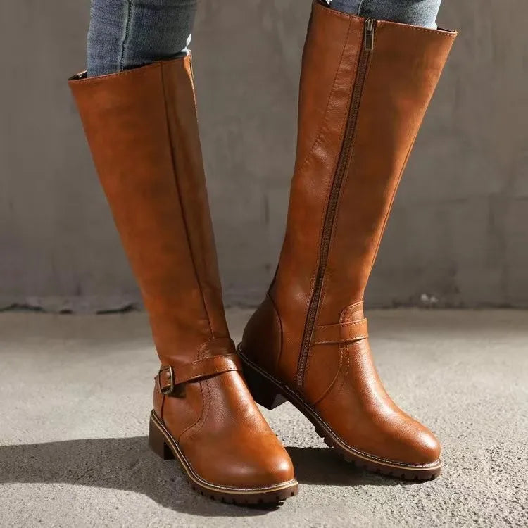 Orthopedic Tall Walking Boots with Arch Support and Cushioned Heel for Women