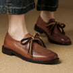 FJØRNA women's dual-tone leather loafers with handcrafted design and cushioned insoles, stylish and comfortable shoes for women.