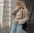 Teddy Gilet Women Sleeveless Plush Winter Warm