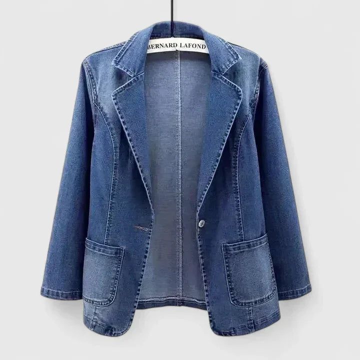 Lightweight Jacket Women Straight Cut Casual-Chic Soft Fabric