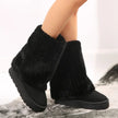 Henriette | Women's Mid-Calf Knit-Cuff Winter Boots