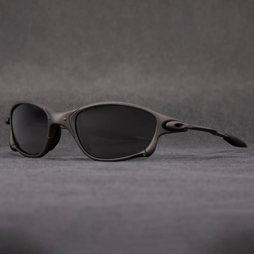 FJØRNA polarized men's sunglasses with UV400 protection, lightweight accessory with dark tinted lenses and sleek frame.
