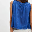 FJØRNA lace cami top with front tie, women's sleeveless lace top featuring delicate floral lace and adjustable straps.