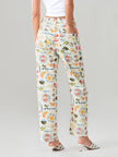 Women’s denim jeans by FJØRNA, stylish pants with classic blue denim, featuring a relaxed fit and five-pocket design.