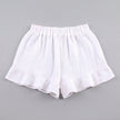 FJØRNA summer two-piece women's co-ord set with ruffle detail, featuring relaxed fit shorts and matching top.
