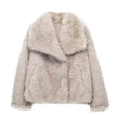 Faux Fur Coat Women Lined Winter
