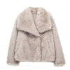 Faux Fur Coat Women Lined Winter