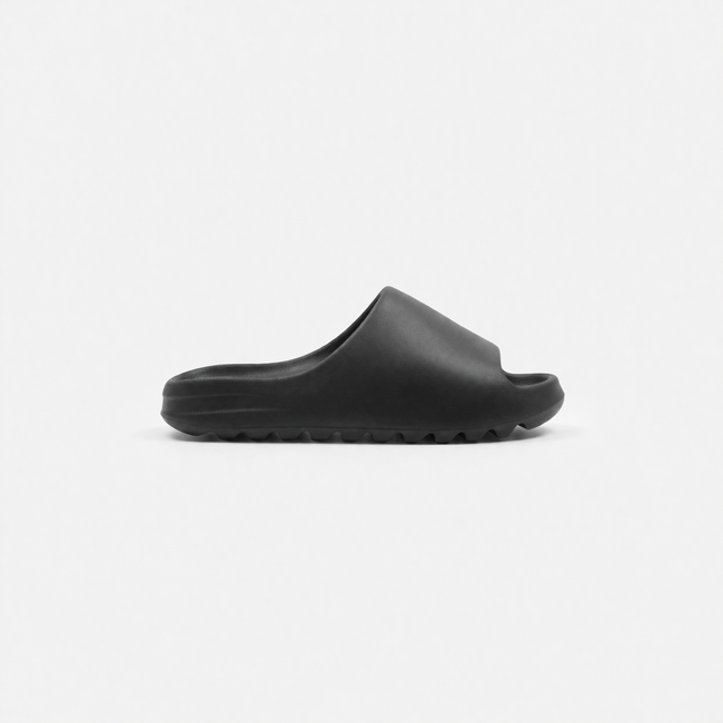 FJØRNA men's open toe slides slippers with cushioned footbed and casual slip-on design for comfortable everyday wear.