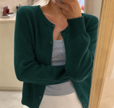 Button Up Cardigan Round Neck Soft Knit Cardigan Sweater | Vilde