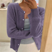 Button Up Cardigan Round Neck Soft Knit Cardigan Sweater | Vilde
