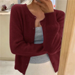 Button Up Cardigan Round Neck Soft Knit Cardigan Sweater | Vilde