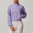 Performance Jacket Women Cropped Zip Front High Neck