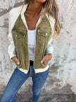 Denim-Look Jacket Women Lightweight Casual Relaxed Fit Layering