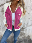 Denim-Look Jacket Women Lightweight Casual Relaxed Fit Layering