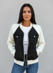 Denim-Look Jacket Women Lightweight Casual Relaxed Fit Layering