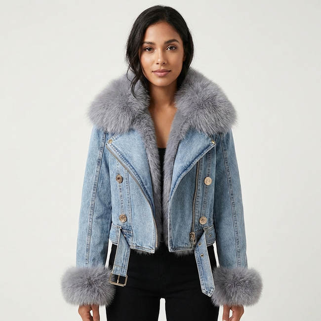 Allison | Relaxed Denim Jean Jacket for Women