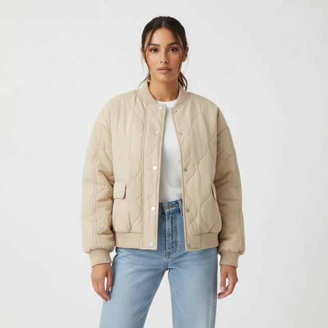 Meredith | Quilted Bomber Jacket for Women