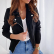 Biker Jacket Women Tailored Fit Classic Biker Design