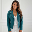 Biker Jacket Women Tailored Fit Classic Biker Design