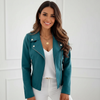 Biker Jacket Women Tailored Fit Classic Biker Design