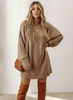 Cable Knit Sweater Dress Women Long Sleeve Relaxed Fit