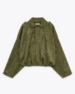Suede Jacket Women Oversized Neutral with Deep Pockets