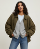 Suede Jacket Women Oversized Neutral with Deep Pockets
