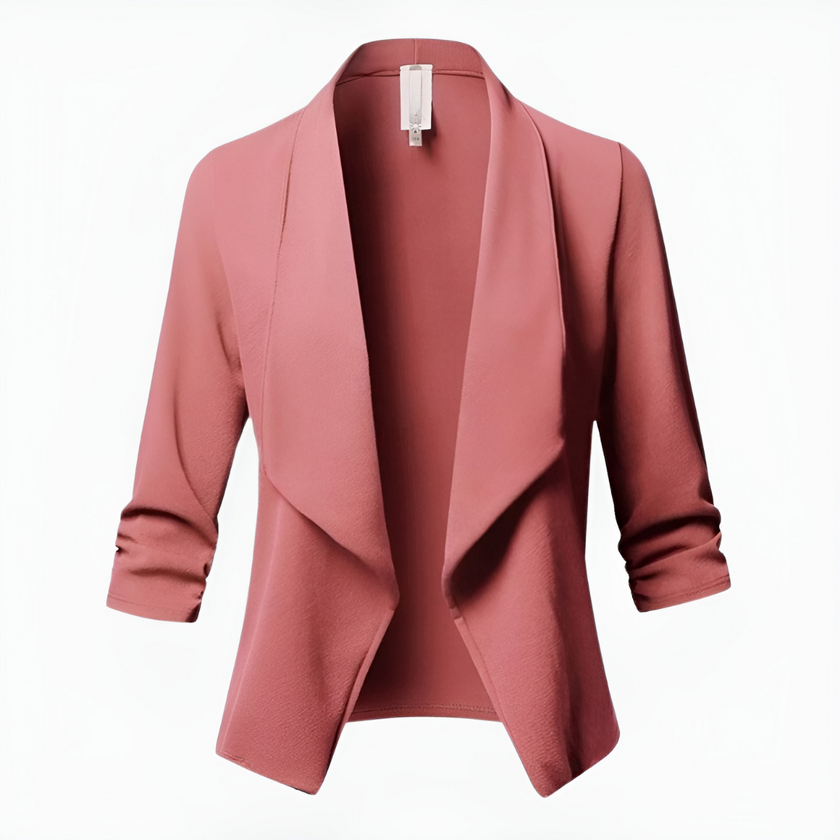 Blazer Women Open Front Long Sleeve Tailored Relaxed