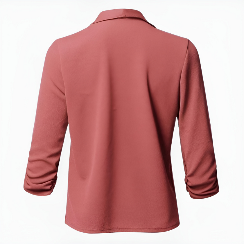 Blazer Women Open Front Long Sleeve Tailored Relaxed