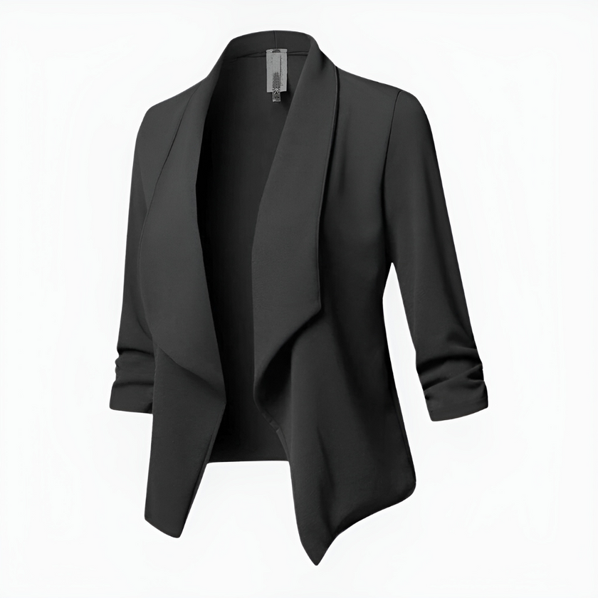 Blazer Women Open Front Long Sleeve Tailored Relaxed