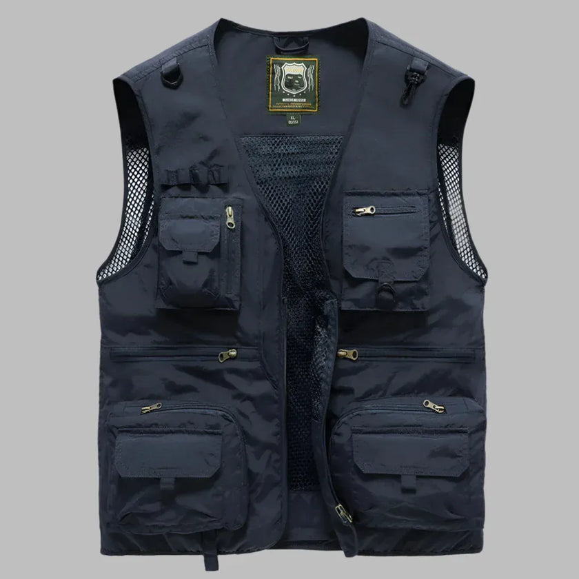 Utility Vest Women Sleeveless Multi Pocket Lightweight