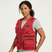 Utility Vest Women Sleeveless Multi Pocket Lightweight