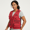 Utility Vest Women Sleeveless Multi Pocket Lightweight