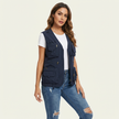 Utility Vest Women Sleeveless Multi Pocket Lightweight