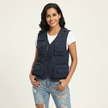 Utility Vest Women Sleeveless Multi Pocket Lightweight