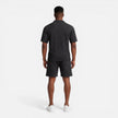 Men's structured knit polo shorts set by FJØRNA, breathable summer two-piece outfit for men, featuring a classic polo and matching shorts.