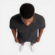 Men's structured knit polo shorts set by FJØRNA, breathable summer luxury men's set with stylish design and comfortable fit.
