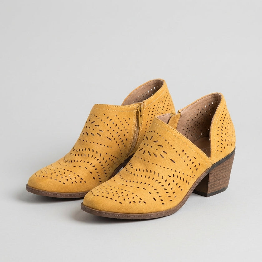 Isolde | Women's Side-Zip Block-Heel Booties