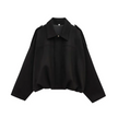 Jacket Women Suede Look Oversized Button Front Relaxed Fit