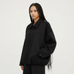 Jacket Women Suede Look Oversized Button Front Relaxed Fit