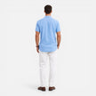 Men's lightweight summer short sleeve shirt by FJØRNA, breathable fabric ideal for warm weather.