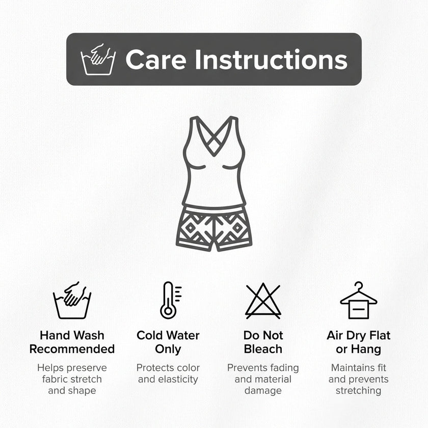 FJØRNA women's summer two-piece tankini set with fitted bodycon style, featuring a sleeveless top and matching bottoms.