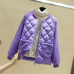 Bomber Jacket Women Quilted Plush Trim Zip Front Cropped