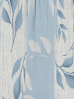 FJØRNA women's sleeveless summer midi dress with a flowy, lightweight fabric and blue leaf pattern, perfect for warm weather.